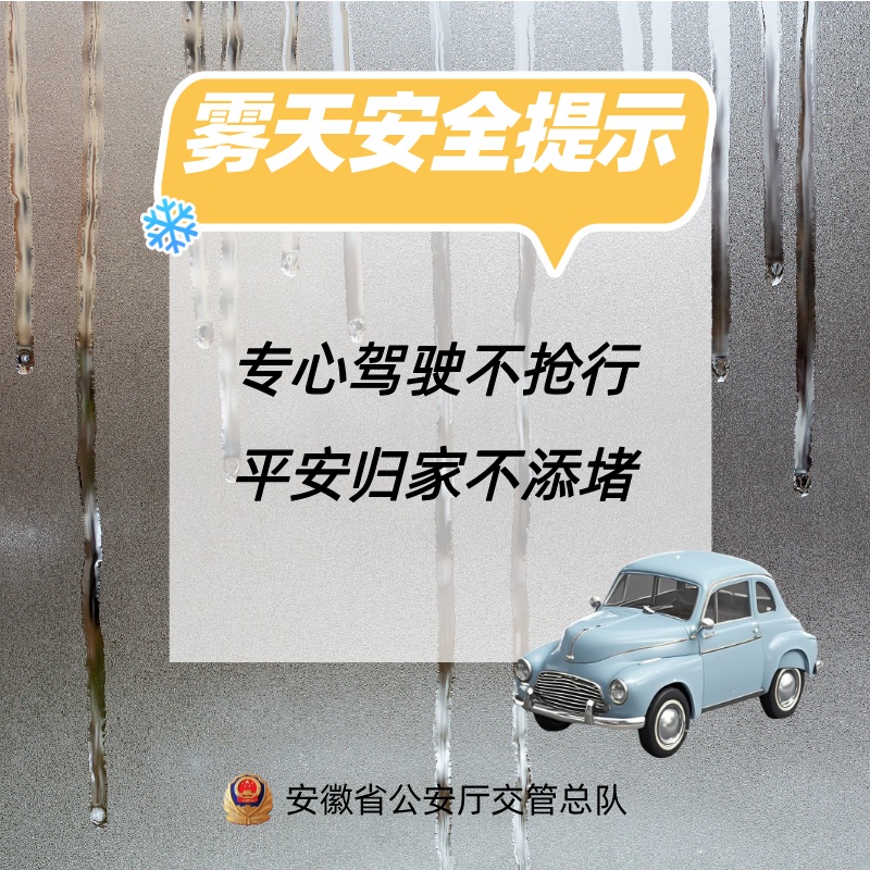 大雾来袭!安徽多条高速受影响 大雾来袭!安徽多条高速受影响