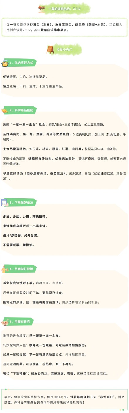 外卖如何吃得健康？记住这几点，轻松避开“热量陷阱”