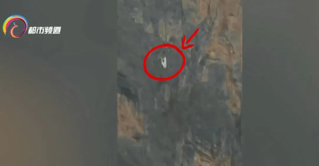 悬崖峭壁手抓野草命悬一线!一翼装飞行女子被困禄劝望天崖山腰…… 悬崖峭壁手抓野草命悬一线!一翼装飞行女子被困禄劝望天崖山腰……