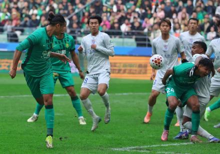 “京沪大战”国安1比1战平申花