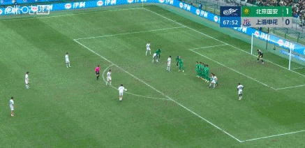 新赛季工体首战，64118名观众，北京国安1:1上海申花