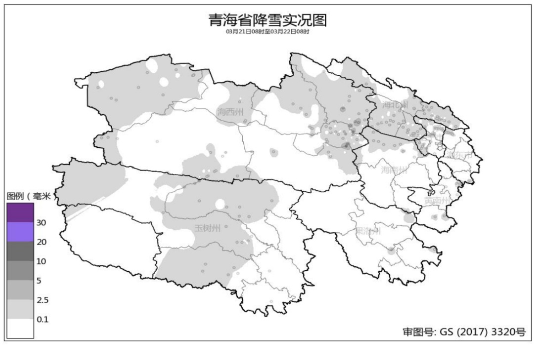 未来三天，青海大部有降雪，局地大到暴雪