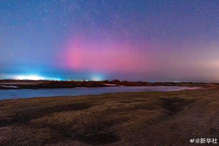 黑龙江多地上演极光大片