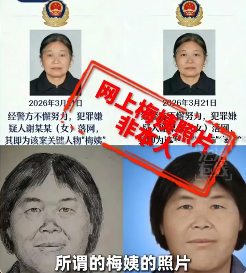 “梅姨案”细节首次披露！警方回应何时公布其照片
