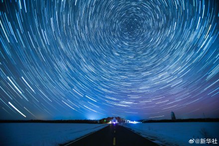 黑龙江多地上演极光大片