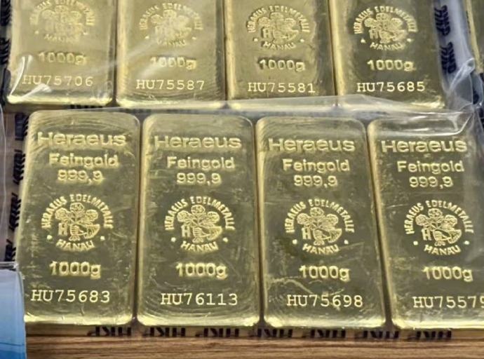 香港发生73公斤黄金劫案，价值约9300万港元，警方拘捕5人，成功找回被劫金条