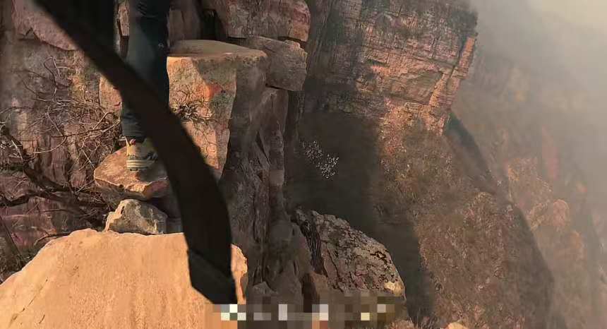 户外爱好者在软件指引下登野线发现地势危险,“谁传的线路?腿吓软了!”新乡当地提醒 户外爱好者在软件指引下登野线发现地势危险,“谁传的线路?腿吓软了!”新乡当地提醒