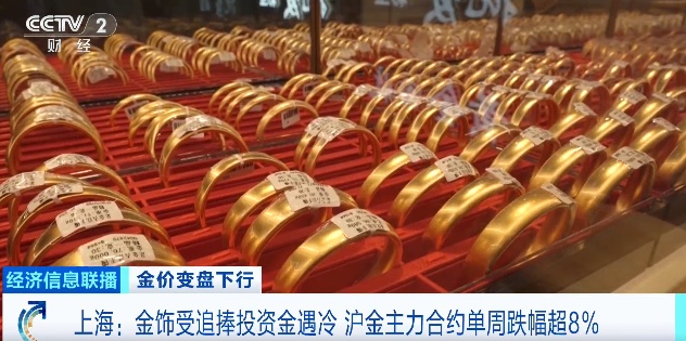 金价一路连跌 销售门店金饰受追捧投资金遇冷 金价一路连跌 销售门店金饰受追捧投资金遇冷