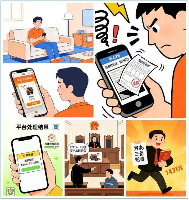 虚假发货仅退款?法院判决还得赔三倍! 虚假发货仅退款?法院判决还得赔三倍!