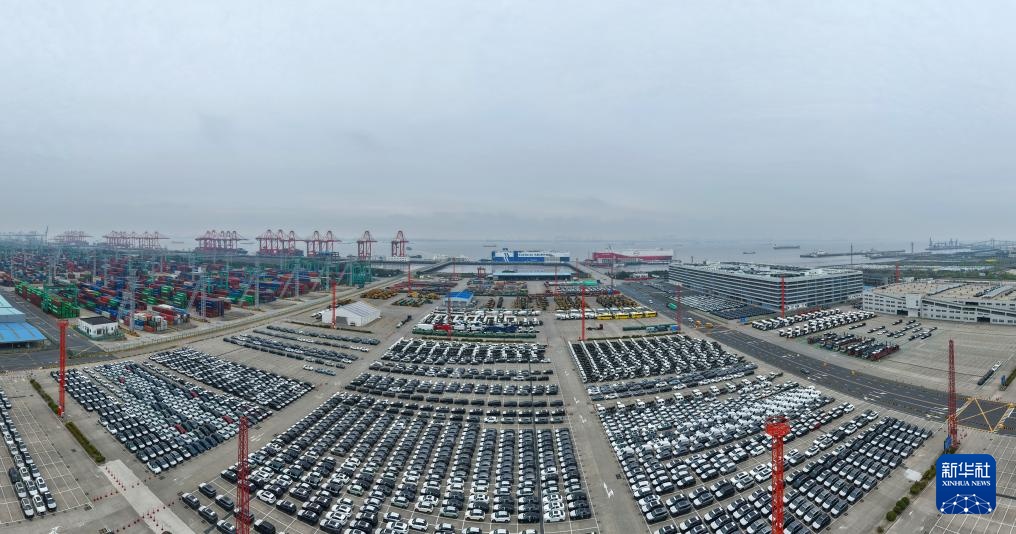 充满活力的上海外高桥海通码头