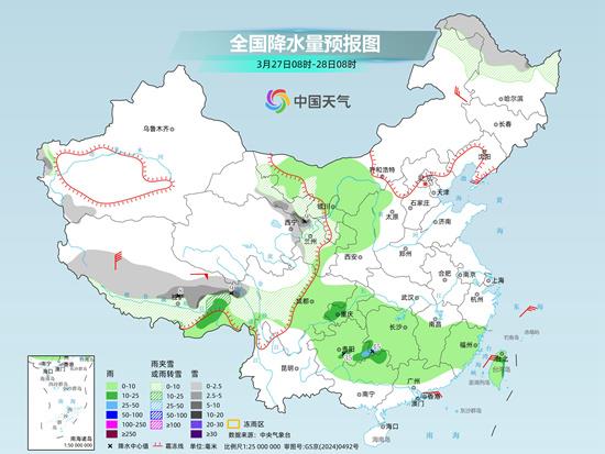 南方月底前阴雨频繁 北方晴暖升级多地气温将连创新高