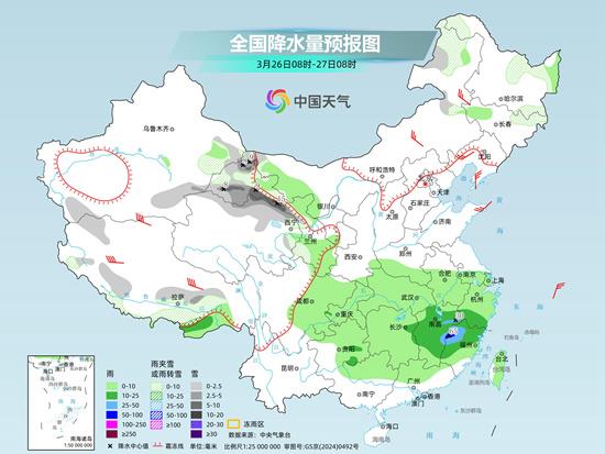 南方月底前阴雨频繁 北方晴暖升级多地气温将连创新高