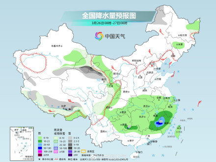 南方连阴雨模式持续 江南华南累计雨量大 南方连阴雨模式持续 江南华南累计雨量大