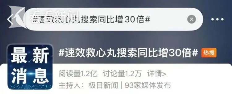 速效救心丸搜索量暴涨30倍 它真能挽救猝死病人吗? 医生这样说...... 速效救心丸搜索量暴涨30倍 它真能挽救猝死病人吗? 医生这样说......