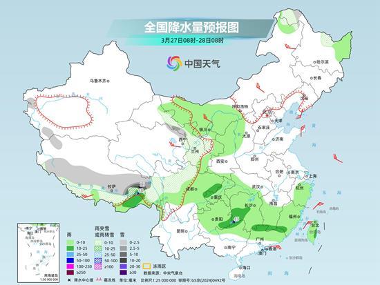 南方开启多雨模式 北方暖意超前温差大 南方开启多雨模式 北方暖意超前温差大