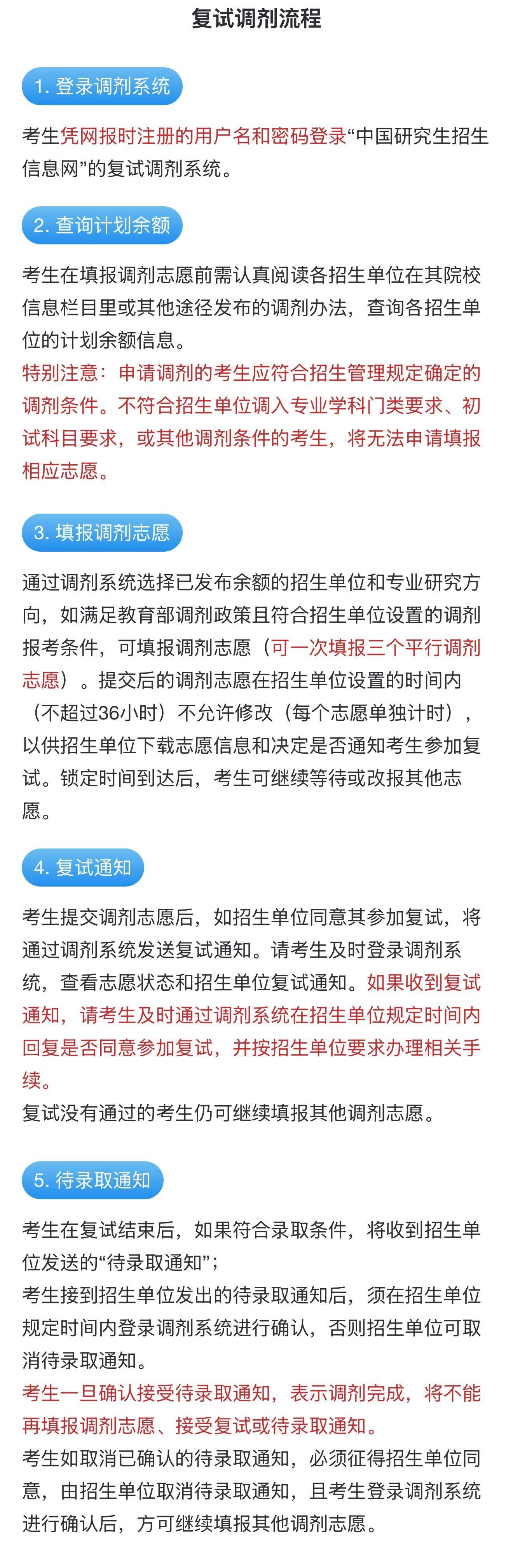 考研调剂意向采集系统今日开通 一图了解调剂流程 考研调剂意向采集系统今日开通 一图了解调剂流程