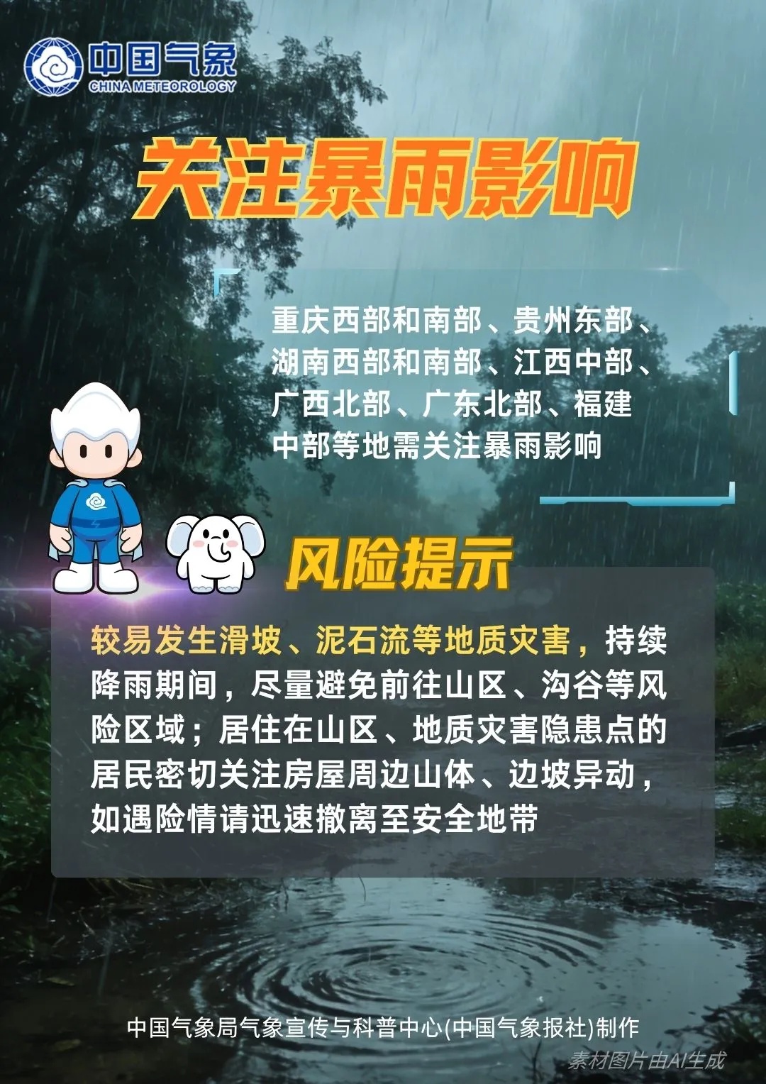 暴雨和强对流预警发布！今明两天南方地区需防范雷暴大风、冰雹……