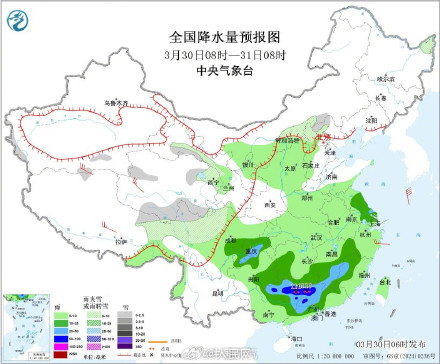 注意防范！南方3轮强降雨强对流将接连登场