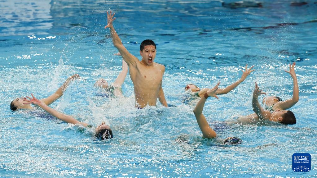 花样游泳世界杯巴黎站：中国队获集体技巧自选第四名