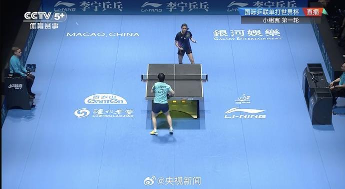 孙颖莎世界杯首战告捷 大比分3-0战胜李昱谆