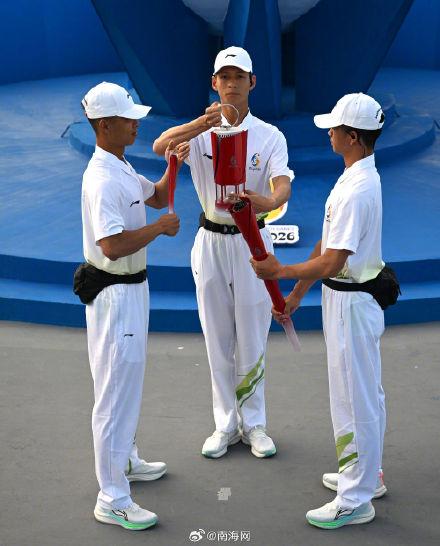 第六届亚洲沙滩运动会火种成功采集