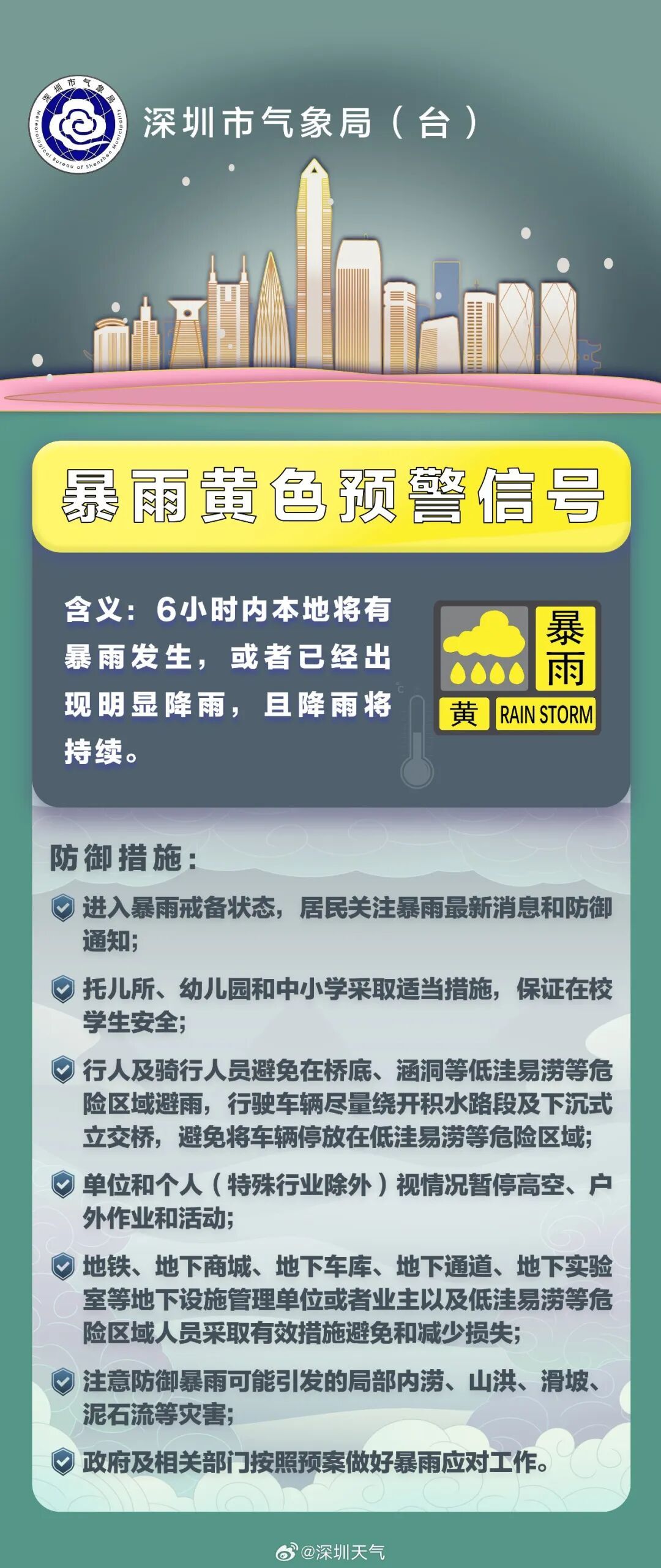 注意！可能出现冰雹！暴雨+雷电即将影响！深圳全市双预警生效