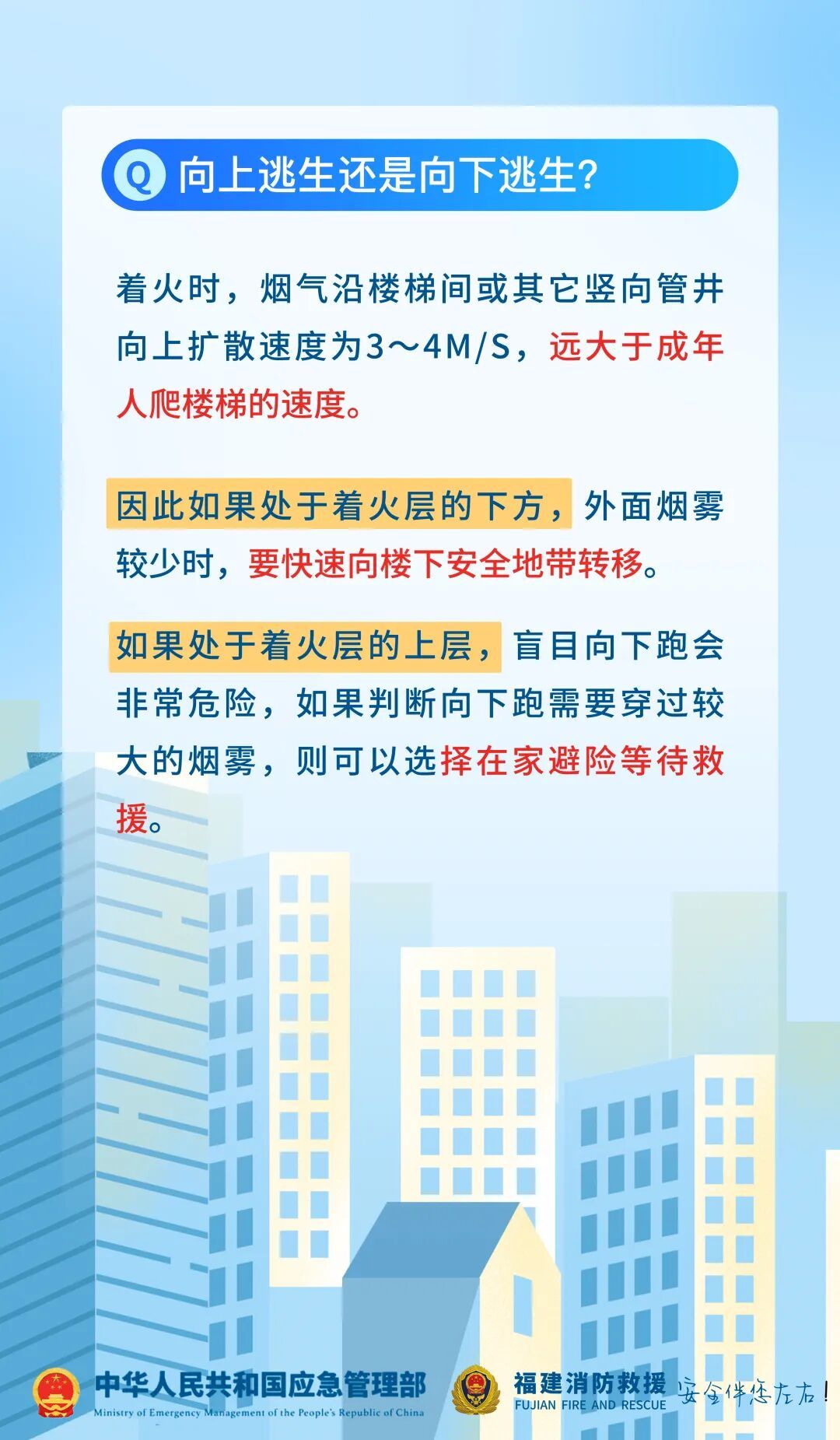 高层建筑起火，如何科学逃生自救？