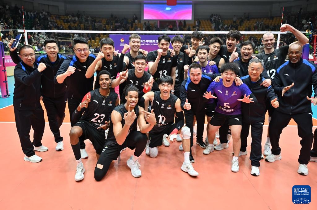 男排超级联赛总决赛冠亚军决赛首回合：天津食品集团胜保定沃隶