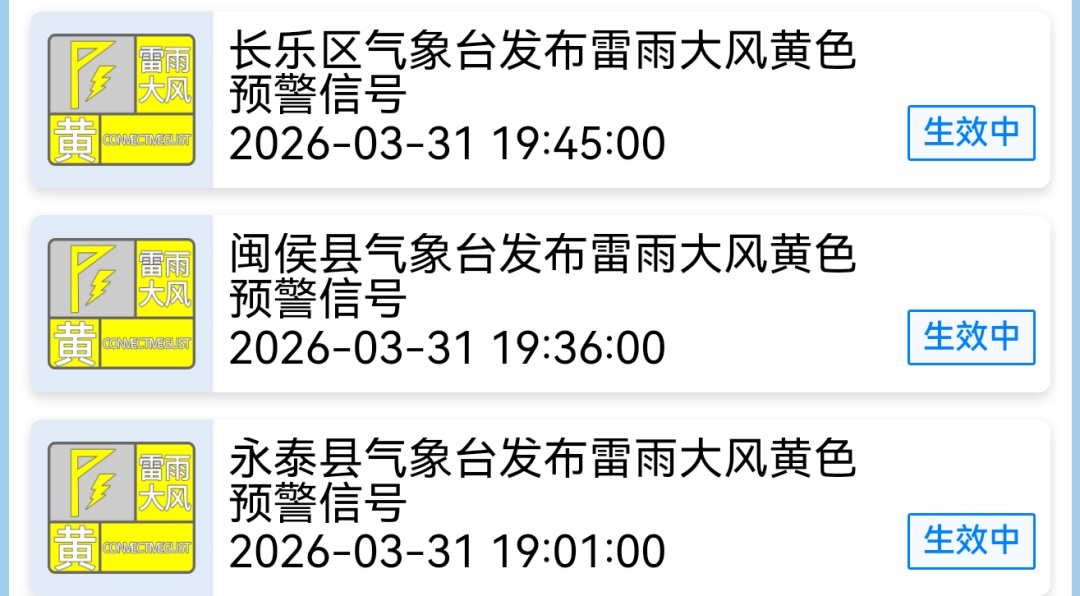 雷声阵阵，大雨倾盆！今夜福州将持续降雨！尽量别出门