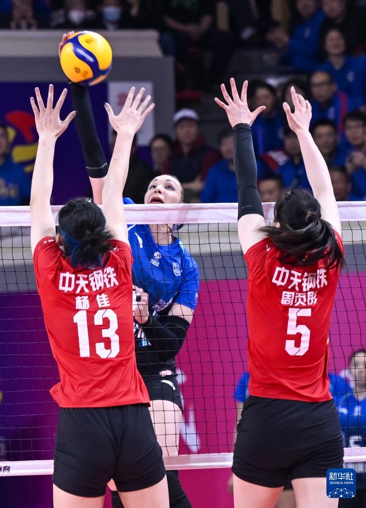 女排超级联赛总决赛冠亚军决赛次回合：上海胜江苏