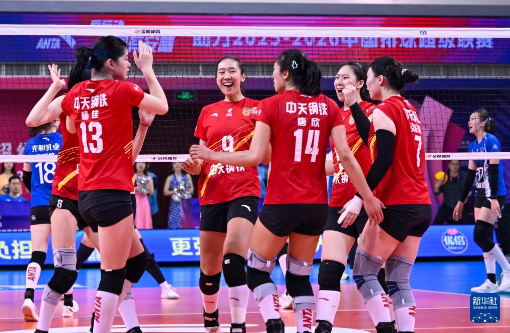 女排超级联赛总决赛冠亚军决赛次回合：上海胜江苏