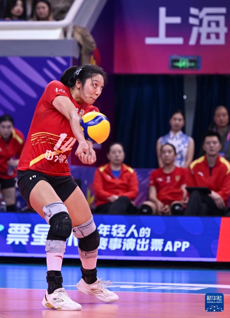 女排超级联赛总决赛冠亚军决赛次回合：上海胜江苏