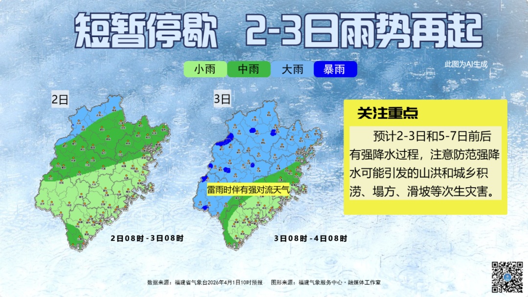 中雨!大到暴雨!强对流!福建明起再迎强降水 中雨!大到暴雨!强对流!福建明起再迎强降水