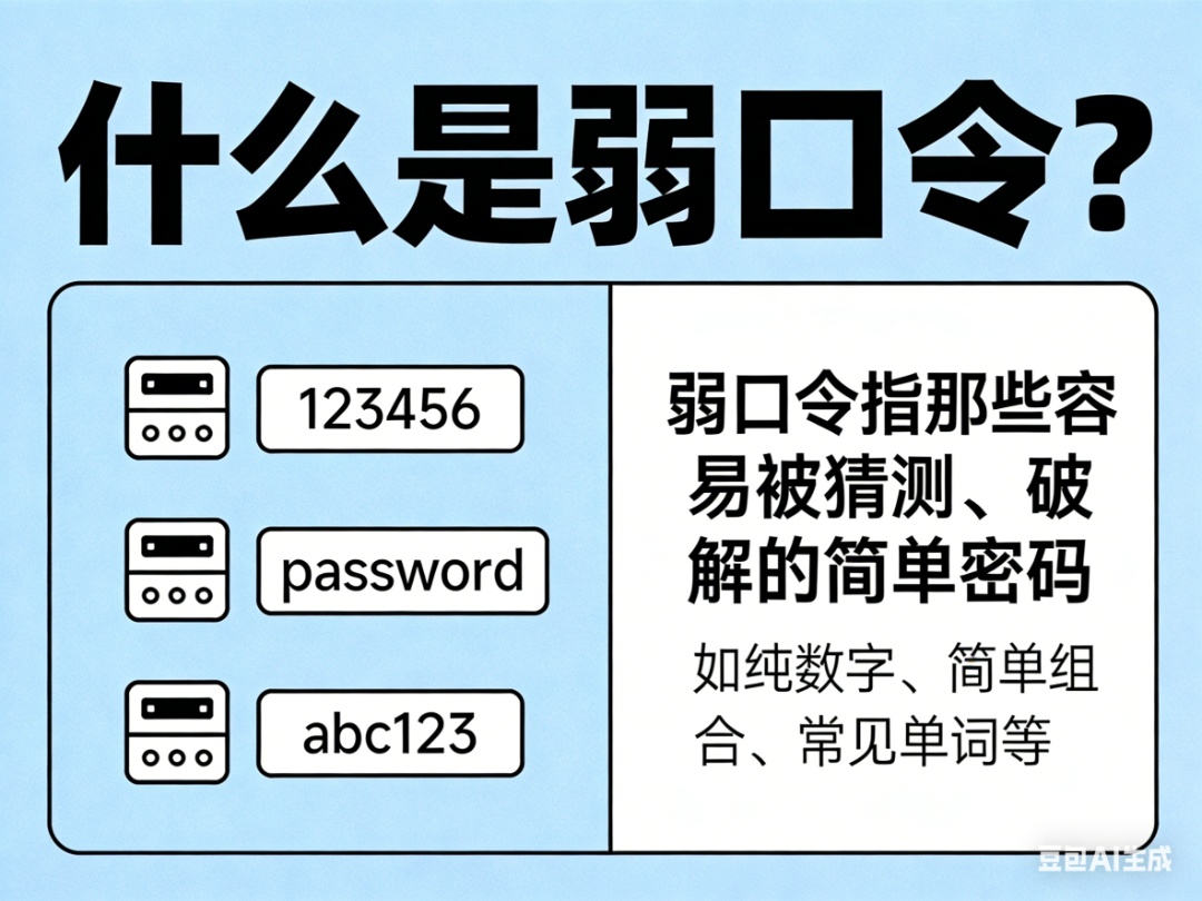 警惕弱口令，否则你的账号会“门户大开”！