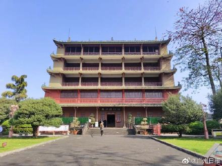 广州600年镇海楼“do脸”进行中，本月底将焕新亮相