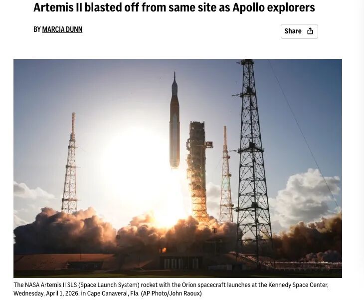 美国自1972年以来首次载人飞向月球