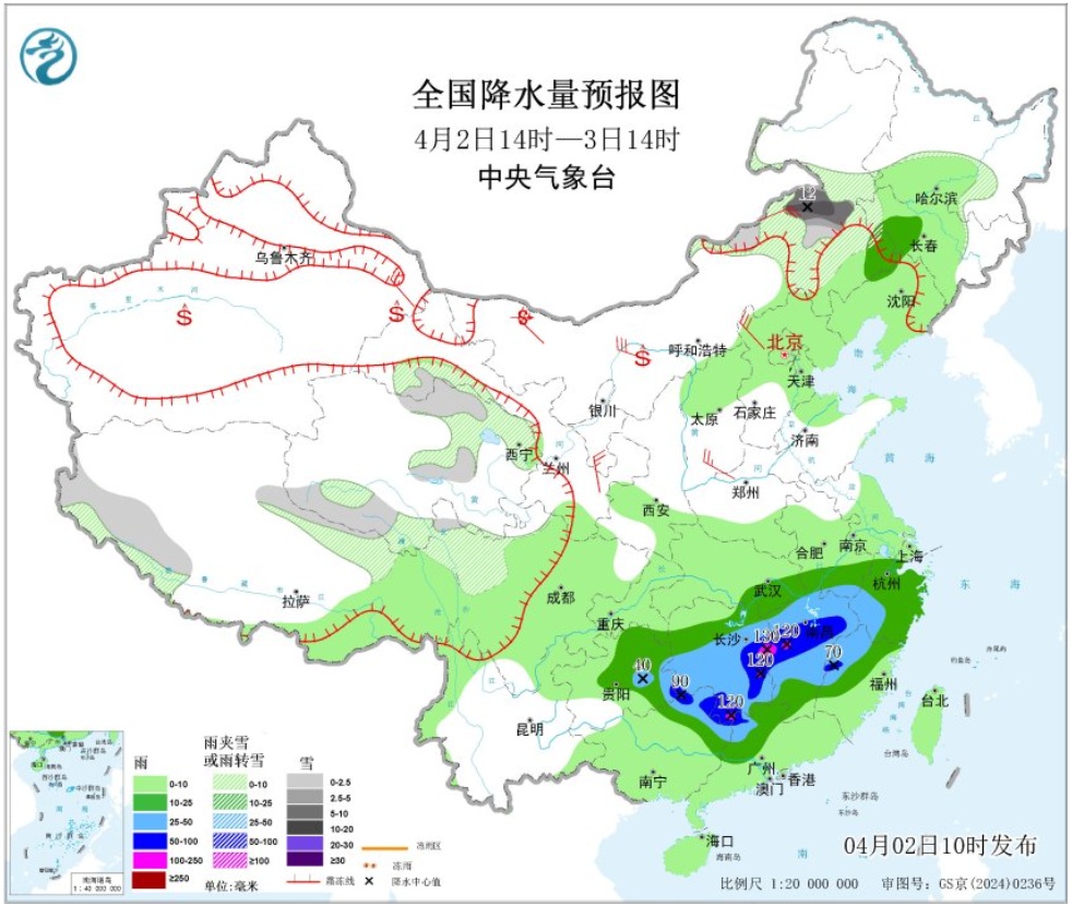 吉林雨雪大风降温天气将齐登场