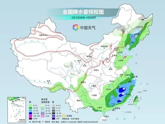 中央气象台预报：未来三天，湖南、江西等局地有大暴雨；新疆、青海、宁夏、陕西等部分地区有扬沙或浮尘，内蒙古、甘肃等局地有沙尘暴