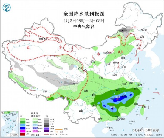 北方有大风沙尘雨雪 江南华南等地有强降水及强对流天气