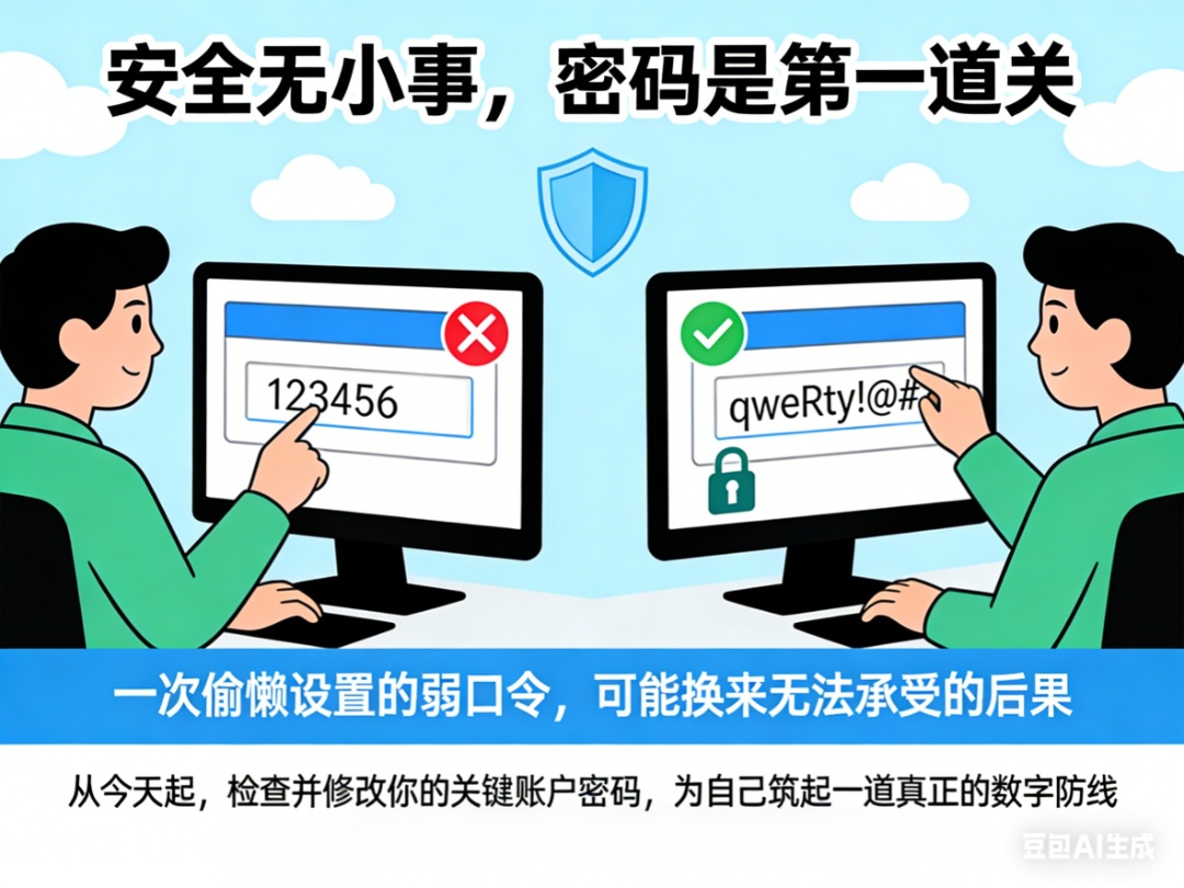 警惕弱口令，否则你的账号会“门户大开”！