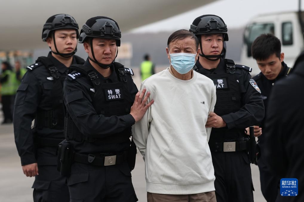 一名涉嫌贷款诈骗犯罪嫌疑人被押解回国