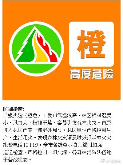 北京发布森林火险橙色预警