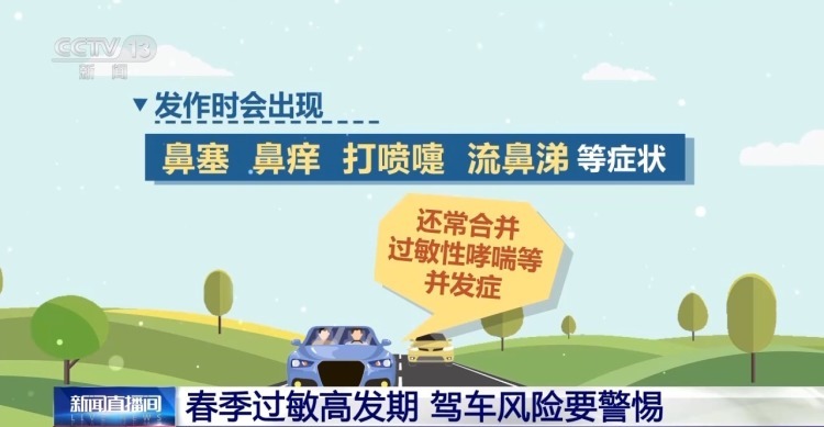 春季过敏高发期 驾车风险要警惕 春季过敏高发期 驾车风险要警惕