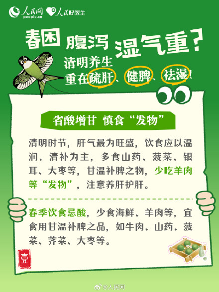 春困、腹泻、湿气重？清明养生重在疏肝健脾祛湿