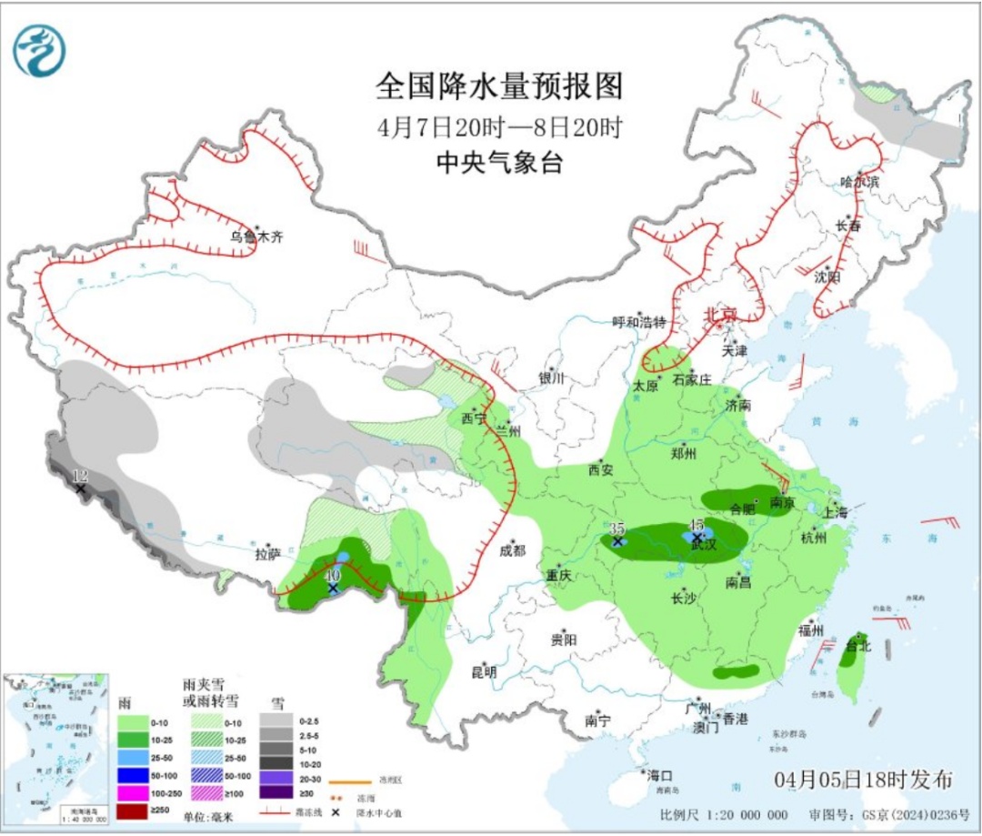 大范围雨雪即将抵达吉林省