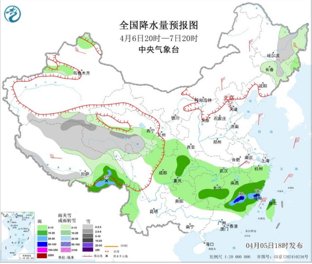 大范围雨雪即将抵达吉林省