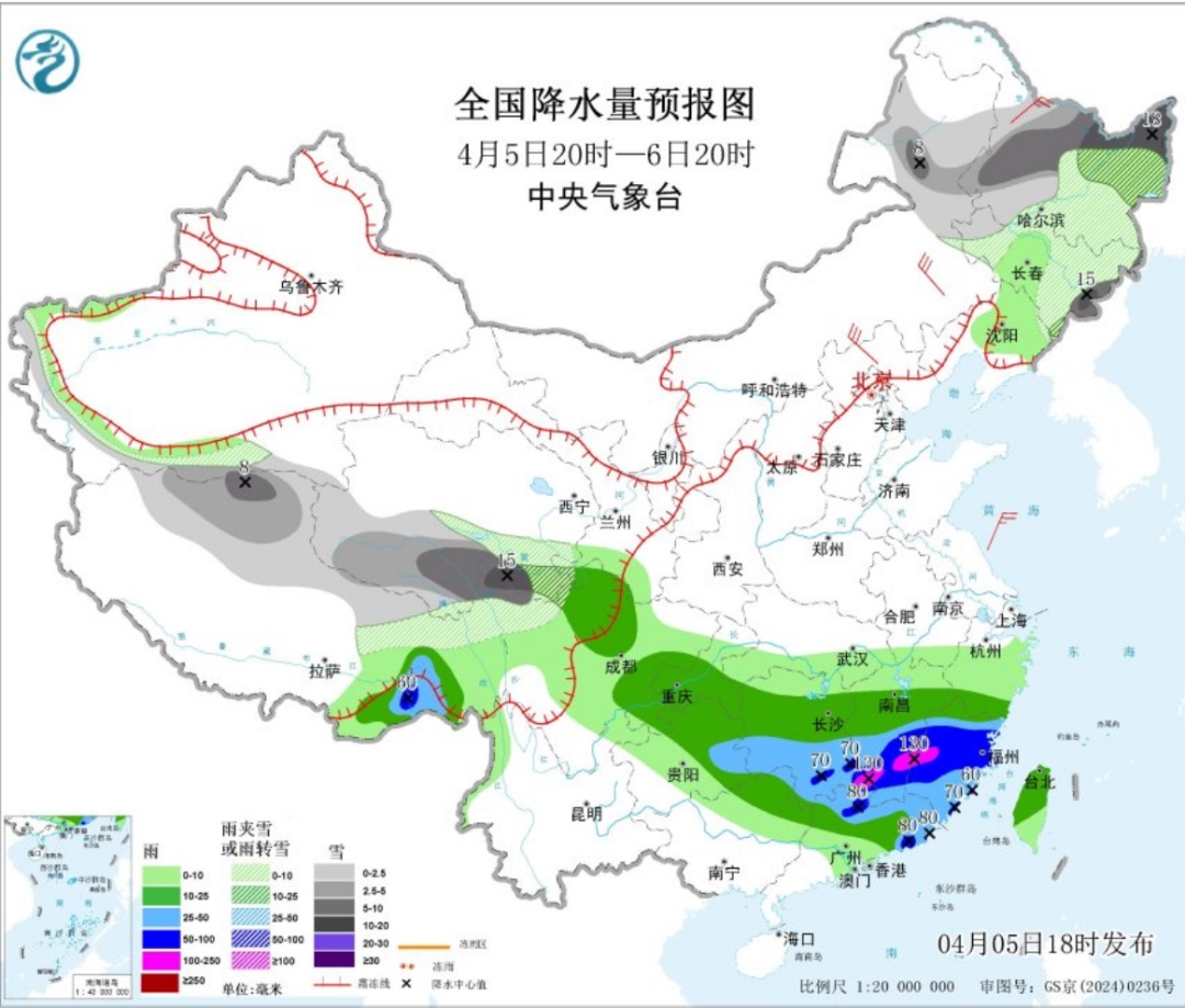 大范围雨雪即将抵达吉林省