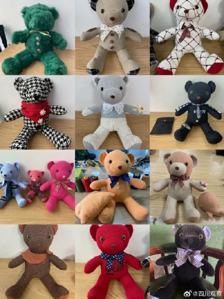 重庆女孩7年制作500多只思念熊