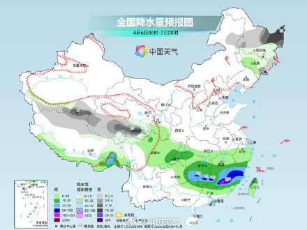 南方大范围降雨持续 东北地区今天仍多雨雪