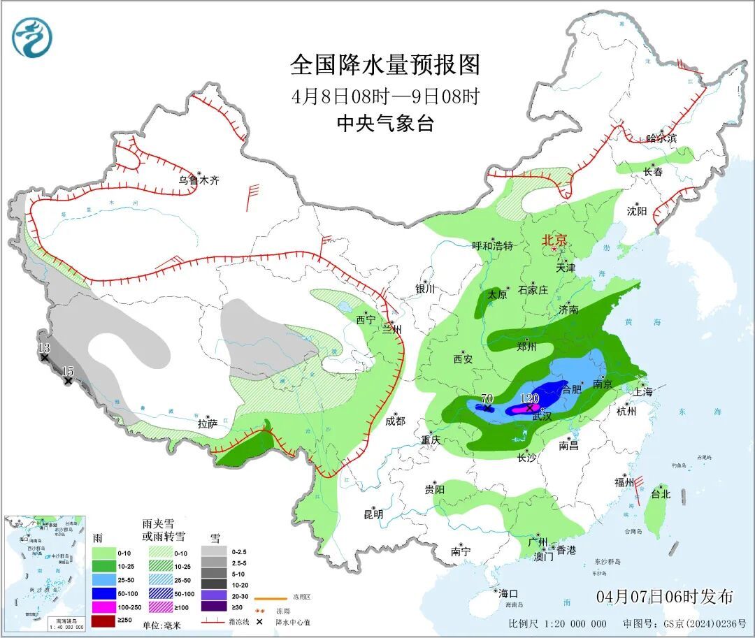 强降雨落区北抬！湖北湖南局地需警惕“超级单体”强对流